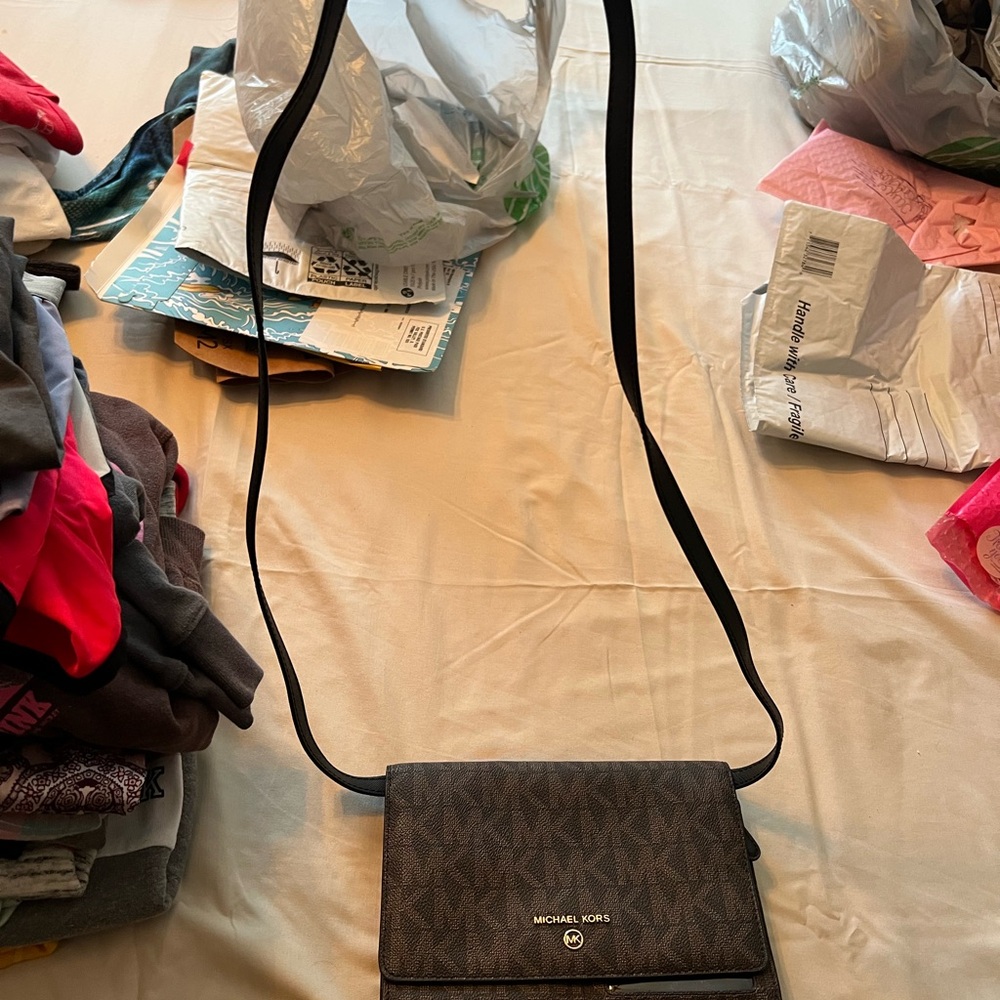 Michael Kors Dark Brown Crossbody Bag